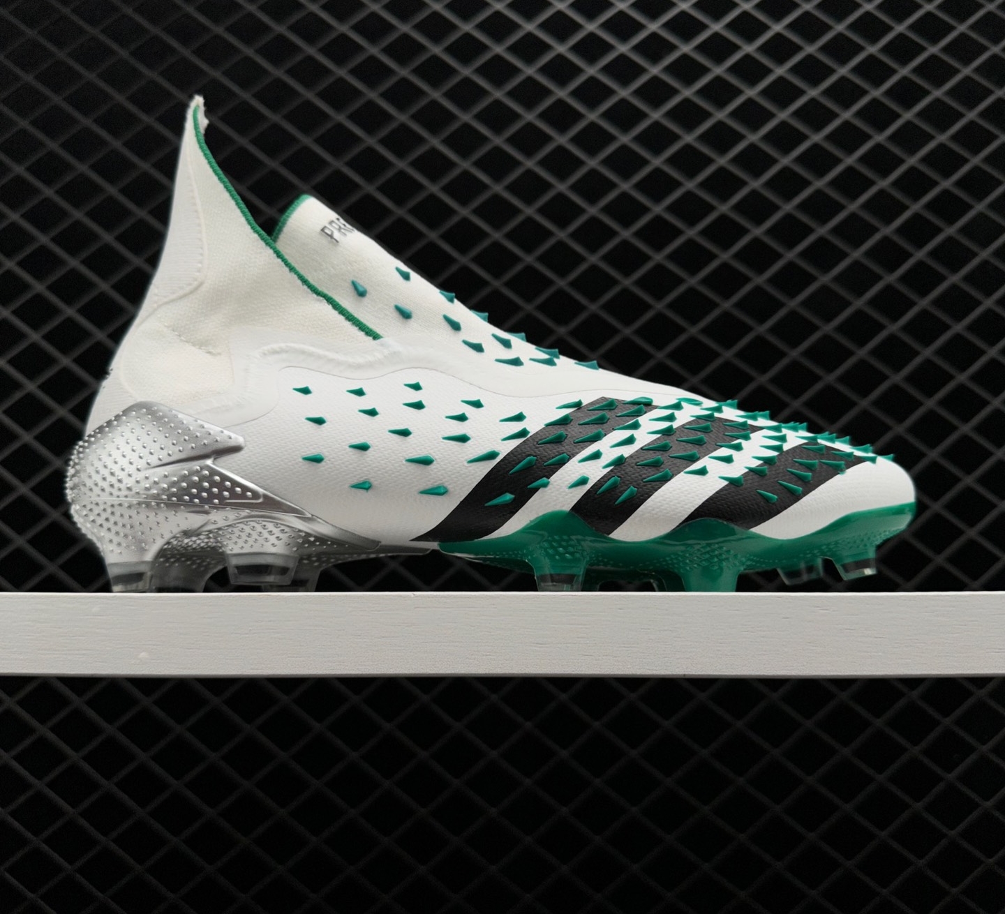 Adidas Predator Freak+ EQT FG 'Demonskin - White Sub Green' GX0224 - Premium Football Boots